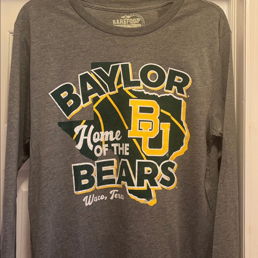 *NEW* BAYLOR UNIVERSITY Gray Long Sleeve